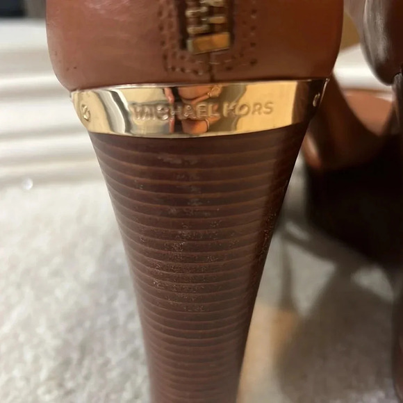 MICHAEL by Michael Kors Platform Dress Sandals in Tan Size 8.5 PV19D - Picture 6 of 8